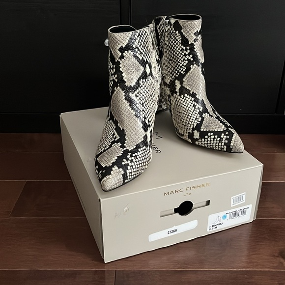 Marc Fisher - Snakeprint Boots - Picture 2 of 5